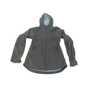 EUC North Face Womens Small Green Allproof Stretch Jacket Windbreaker Outdoor